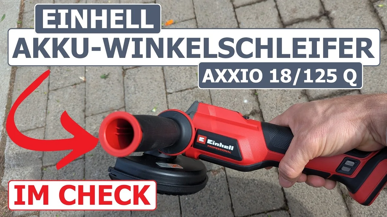 Video: Einhell Professional Akku-Winkelschleifer AXXIO 18/125 Q Li