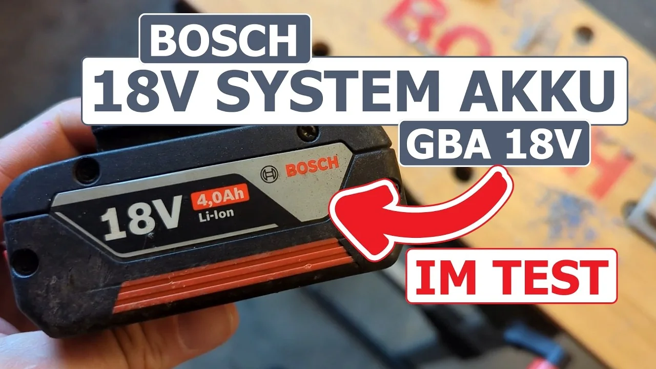 Video: Bosch Professional GBA 18V Akkus