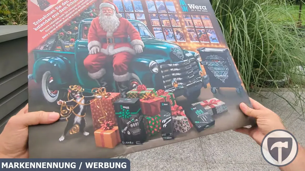 Der Wera Adventskalender 2026 richtet sich an Heimwerker und präsentiert sich im weihnachtlichen Werkstatt-Design.